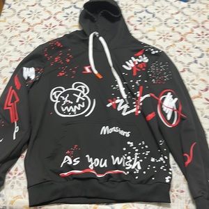 Black Graphic Hoodie